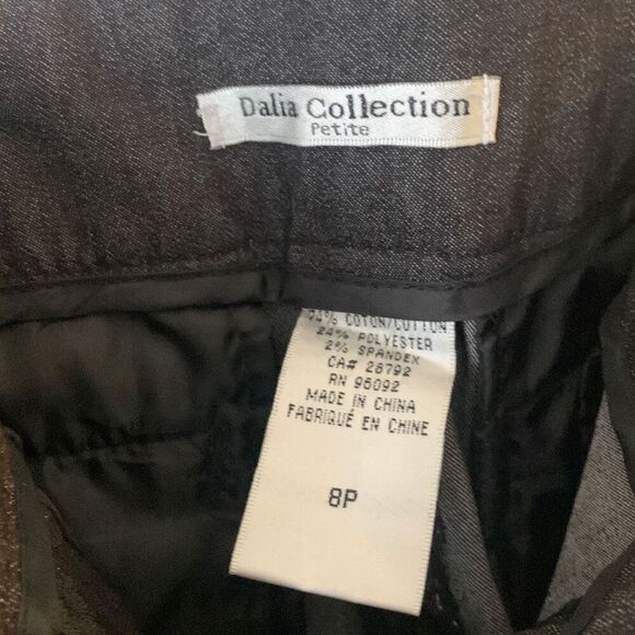 Pre Owned Women’s Dalia Collection Petite Casual Pants Size 8P Casual Classic - Picture 11 of 11